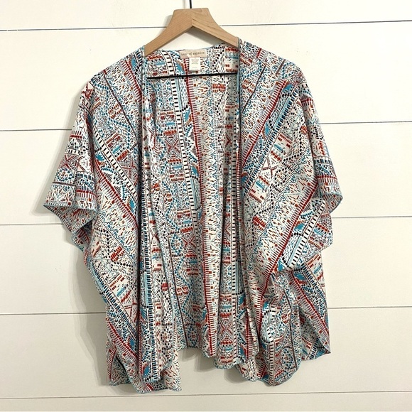 Band of Gypsies Revolve Boho Tribal Print Kimono, Women’s Size Small/Medium - Picture 6 of 10
